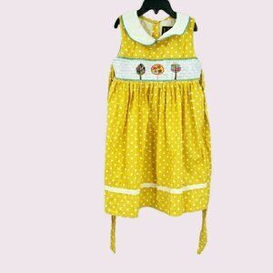 Lil Cactus Yellow Polkadots Dress